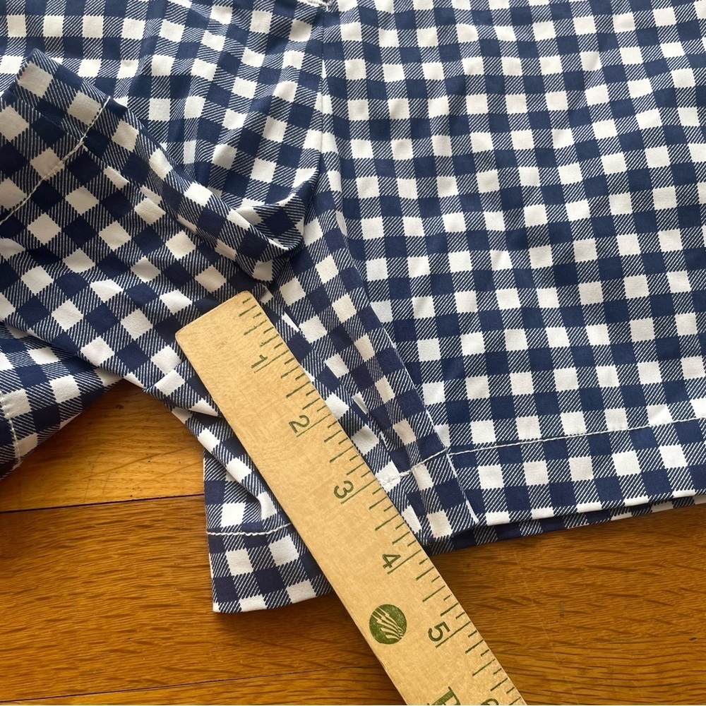 Southern Tide Shorts Women 6 Blue Inlet Gingham 30" Performance Nautical - Picture 4 of 6